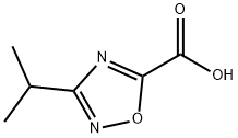 3-异丙基-1,2,4-恶二唑-5-羧酸 结构式
