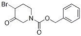 BENZYL 4-BROMO-3-OXOPIPERIDINE-1-CARBOXYLATE 结构式