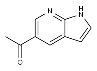 1-(1H-吡咯并[2,3-B]吡啶-5-基)乙酮 结构式
