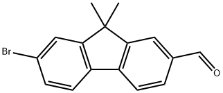7-溴-2-醛基9,9-二甲基芴 结构式