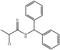 2-氯-N-(二苯甲基)丙酰胺 结构式