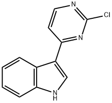 3-(2-氯-嘧啶-4-基)-1H-吲哚 结构式