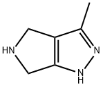 3-methyl-1,4,5,6-tetrahydropyrrolo[3,4-c]pyrazole 结构式