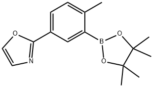 2-[4-METHYL-3-(4,4,5,5-TETRAMETHYL-1,3,2-DIOXABOROLAN-2-YL)PHENYL]OXAZOLE