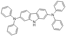 N、 N,N',N'-四苯基-9H-咔唑-2,7-二胺 结构式