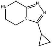 3-环丙基-5,6,7,8-四氢-[1,2,4]三唑并[4,3-A]吡嗪盐酸盐 结构式