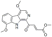 (E)-4-(4,8-Dimethoxy-9H-pyrido[3,4-b]indol-1-yl)-4-oxo-2-butenoic acid methyl ester 结构式