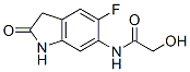 Acetamide,  N-(5-fluoro-2,3-dihydro-2-oxo-1H-indol-6-yl)-2-hydroxy- 结构式