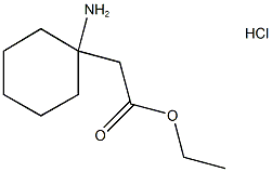 2-(1-氨基环己基)乙酸乙酯盐酸盐 结构式