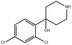 4-(2,4-DICHLOROPHENYL)-4-PIPERIDINOL 结构式