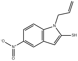 1H-Indole-2-thiol,  5-nitro-1-(2-propen-1-yl)- 结构式