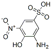 Benzenesulfonic acid, 3-amino-4-hydroxy-5-nitro-, diazotized, coupled with diazotized 2-amino-4,6-dinitrophenol, diazotized 5-amino-2-(phenylamino)benzenesulfonic acid, diazotized 4-nitrobenzenamine and resorcinol 结构式