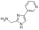 (5-(吡啶-3-基)-1H-咪唑-2-基)甲胺 结构式