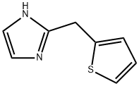 1H-Imidazole,  2-(2-thienylmethyl)- 结构式