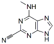 9H-Purine-2-carbonitrile,  6-(methylamino)- 结构式