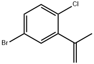 4-Bromo-1-chloro-2-(prop-1-en-2-yl)benzene 结构式