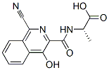 L-Alanine,  N-[(1-cyano-4-hydroxy-3-isoquinolinyl)carbonyl]- 结构式