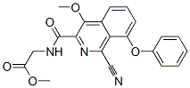 Glycine,  N-[(1-cyano-4-methoxy-8-phenoxy-3-isoquinolinyl)carbonyl]-,  methyl  ester 结构式