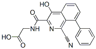 Glycine,  N-[(1-cyano-4-hydroxy-8-phenyl-3-isoquinolinyl)carbonyl]- 结构式