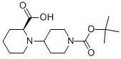 1-BOC-4-[(S)-2-CARBOXY-1-PIPERIDINYL]-PIPERIDINE 结构式