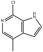 7-氯-4-甲基-1H-吡咯并[2,3-C]吡啶 结构式