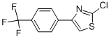 2-CHLORO-4-[4-(TRIFLUOROMETHYL)PHENYL]THIAZOLE 结构式