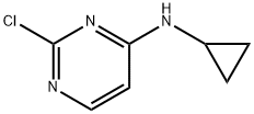 2-氯-N-环丙基-4-嘧啶胺 结构式