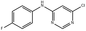 6-Chloro-N-(4-fluorophenyl)-4-pyrimidinamine 结构式