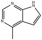 4-甲基-7H-吡咯并[2,3-D]嘧啶 结构式