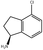 (1S)-4-氯-2,3-二氢-1H-茚-1-胺 结构式