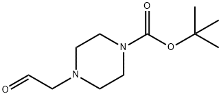 4-(2-氧代乙基)哌嗪-1-甲酸叔丁酯 结构式
