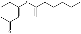 2-戊基-6,7-二氢-5H-苯并[B]噻吩-4-酮 结构式