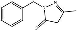 1-苄基-3-甲基-5-吡唑啉酮 结构式