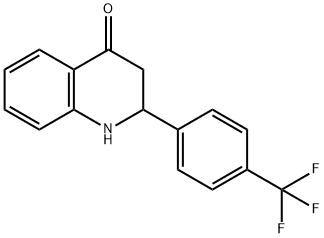 2-(4-三氟甲基苯基)-2,3-二氢-4-喹啉酮 结构式