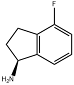 (S)-4-氟-二氢茚-1-基胺盐酸盐 结构式