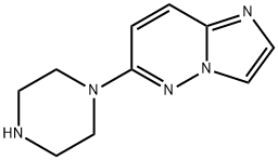 6-哌嗪-1-基咪唑并[1,2-B]哒嗪盐酸盐 结构式