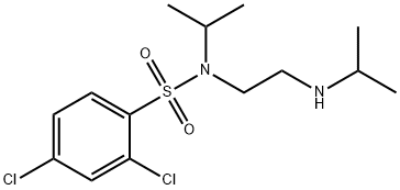 2,4-二氯-N-(异丙基)-N-[2-[(异丙基)氨基]乙基]苯磺酰胺 结构式
