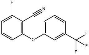 2-fluoro-6-[3-(trifluoromethyl)phenoxy]benzenecarbonitrile 结构式