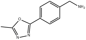 4-(5-甲基-1,3,4-恶二唑-2-基)苄胺 结构式