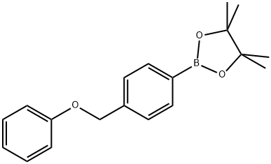 4-(苯氧基甲基)苯硼酸频哪酯 结构式