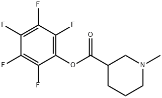 Pentafluorophenyl 1-methylpiperidin-3-carboxylate 90% 结构式