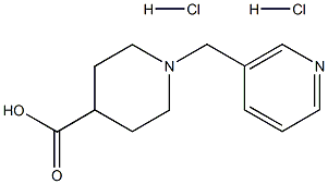 1-(pyrid-3-ylmethyl)piperidine-4-carboxylic acid dihydrochloride 结构式