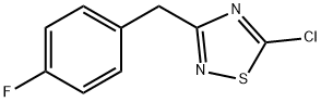 5-Chloro-3-[(4-fluorophenyl)methyl]-1,2,4-thiadiazole, 1-[(5-Chloro-1,2,4-thiadiazol-3-yl)methyl]-4-fluorobenzene 结构式