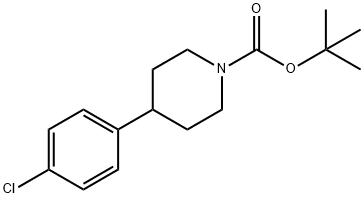 1-N-BOC-4-(4-CHLOROPHENYL)PIPERIDINE 结构式