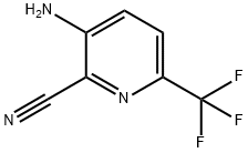 3-氨基-2-氰基-6-三氟甲基吡啶 结构式