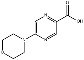 5-(4-吗啉基)-2-吡嗪甲酸 结构式
