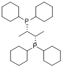 (2S,3S)-丁烷-2,3-二基双(二环己基膦) 结构式