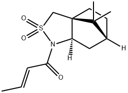 (N-巴豆酰)-(2R)-莰烷-10,2-磺内酰胺 结构式