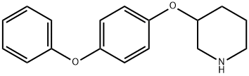 3-(4-苯氧基苯氧基)哌啶 结构式