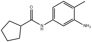 N-(3-氨基-4-甲基苯基)环戊烷甲酰胺 结构式